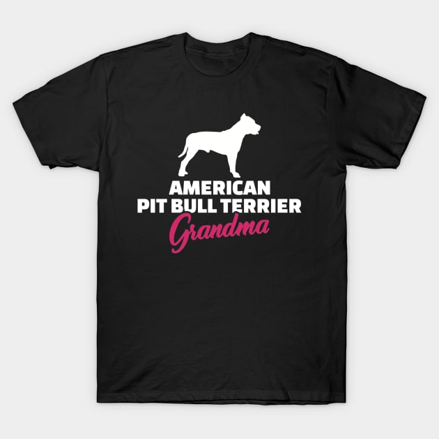 American Pit Bull Terrier Grandma T-Shirt by Designzz